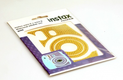 Fujifilm Instax Mini 8 + Mini 9 Diamond Sticker Set Gold RRP 4.99 CLEARANCE XL 2.99